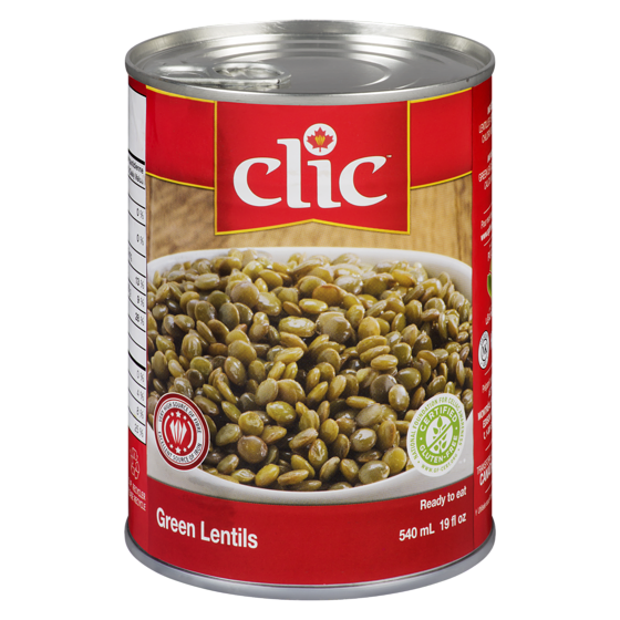 Clic Green Lentils 540 ml, $0.37/100ml