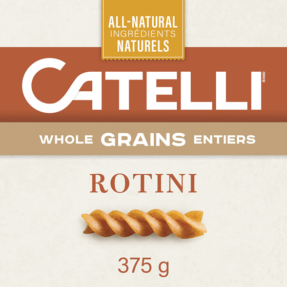 Catelli Whole Grains, Rotini Pasta 375 g, $1.00/100g