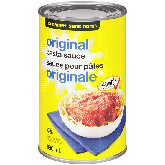 Sans Nom Sauce pour pâtes originale 680 ml, 0,29 $/100ml