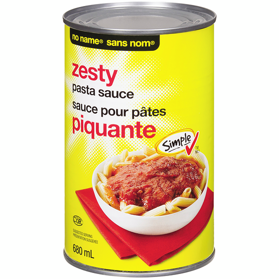No Name Zesty Pasta Sauce 680 ml, $0.29/100ml