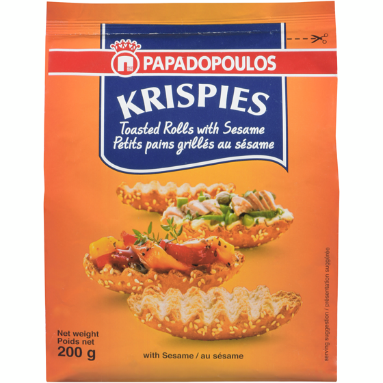 Papadopoulos Bread Krispies, Sesame 200 g, $1.25/100g