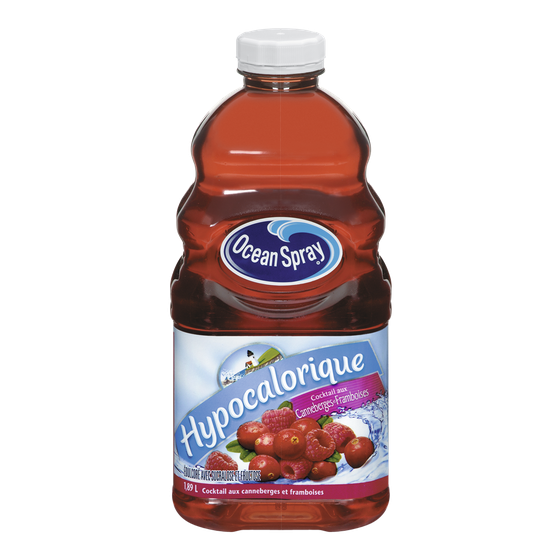 Ocean Spray Cocktail hypocalorique canneberges et framboises 1.89 l, 0,32 $/100ml
