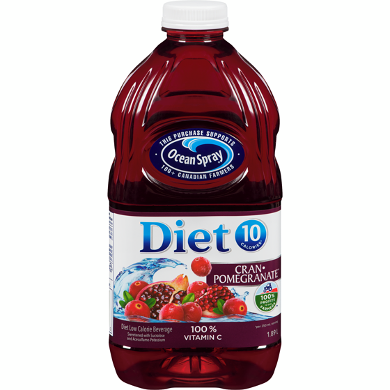 Ocean Spray Diet Cranberry & Pomegranate Cocktail 1.89 l, $0.29/100ml