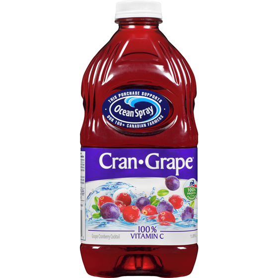 Ocean Spray Cran Grape 1.89 l, $0.26/100ml