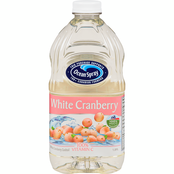 Ocean Spray White Cranberry Cocktail 1.89 l, $0.26/100ml