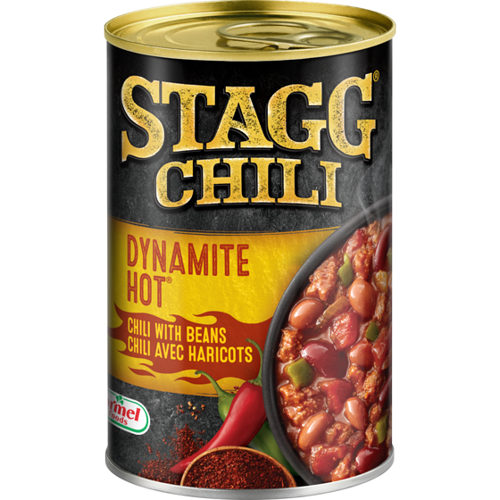 Stagg Chili dynamite hot chili avec haricots 425 g, 0,89 $/100g
