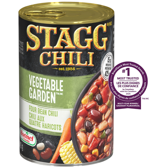 Stagg Vegetable Garden Four Bean Chili 425 g, $0.89/100g