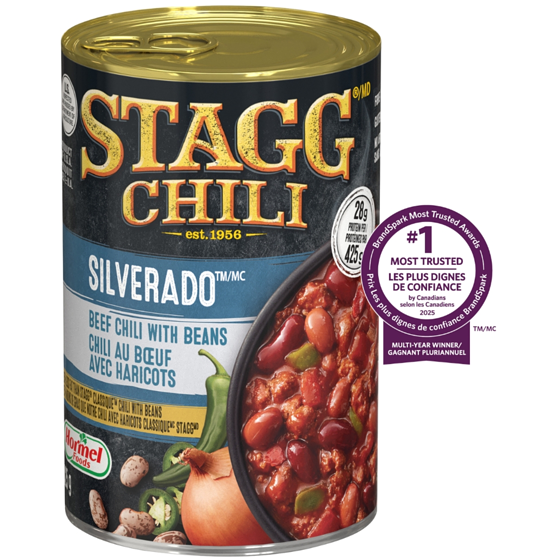 Stagg Silverado Beef Chili With Beans 425 g, $0.89/100g