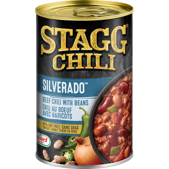 Stagg Silverado chili au boeuf avec haricots 425 g, 0,89 $/100g