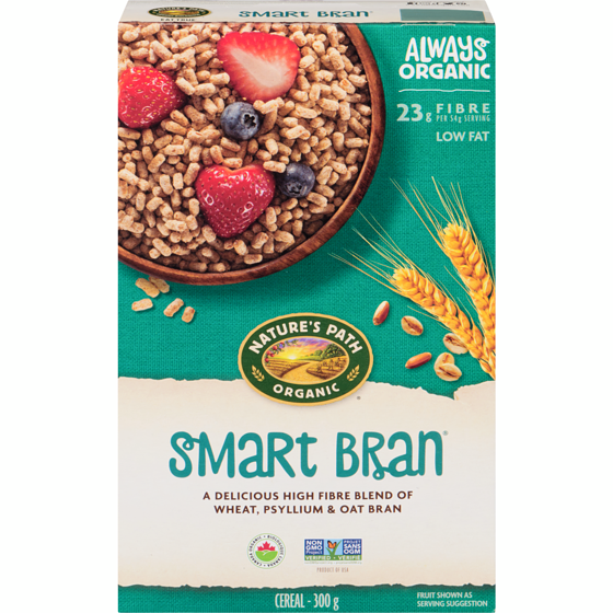 Nature's Path Organic Smart Bran Cereal 300 g, $1.83/100g