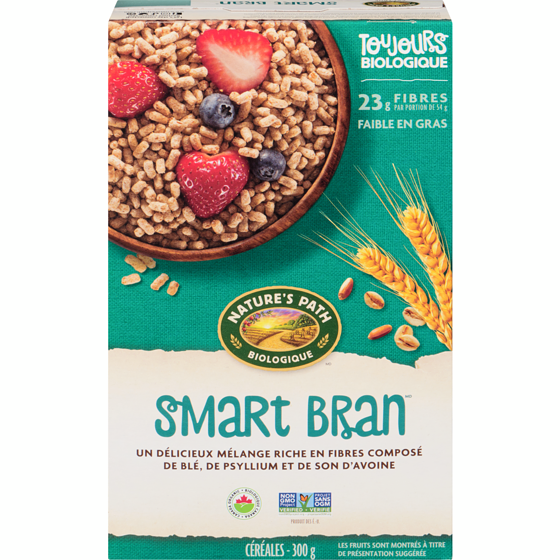 Nature’s Path Céréales biologiques Smart Bran 300 g, 1,83 $/100g