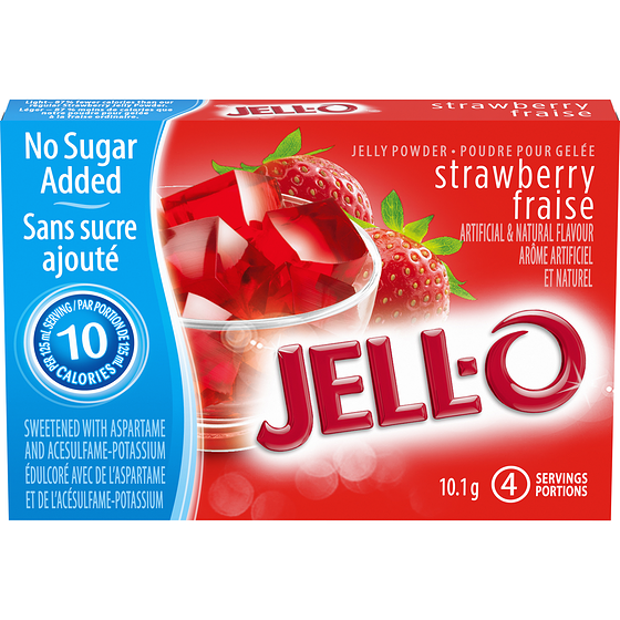 Jell-O Strawberry Jelly Powder Light, Gelatin Mix 10.1 g, $15.74/100g