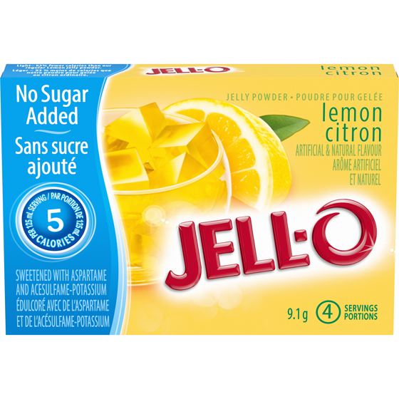 Jell-O Zero Sugar Lemon Jelly Powder Mix 9.1 g, $16.48/100g