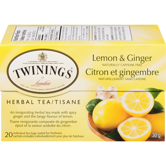 Twinings 20ct Citron & Gingembre 20 ea, 0,28 $/1ch