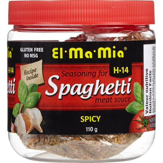 El Ma Mia Spice Mix For Spaghetti, Spicy 110 g, $4.55/100g