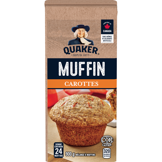 Quaker Mélange à muffins Carottes 900 g, 0,67 $/100g