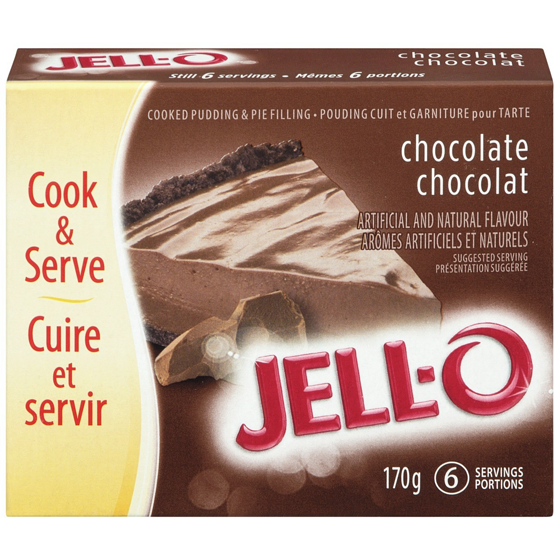 Jell-O Chocolate Cook & Serve Pudding & Pie Filling Mix 170 g, $2.64/100g