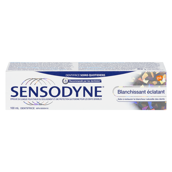 Sensodyne Blanchissant Éclatant (Dentifrice) 100 ml, 6,99 $/100ml