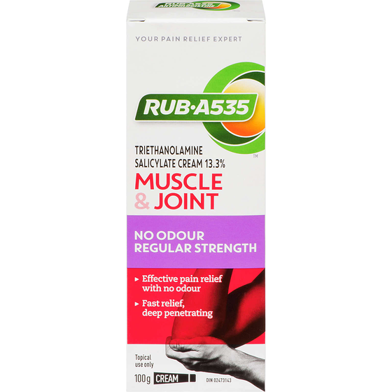 Rub A535 Muscle Joint No Odour Reg. Strength Cream 100 g, $11.49/100g