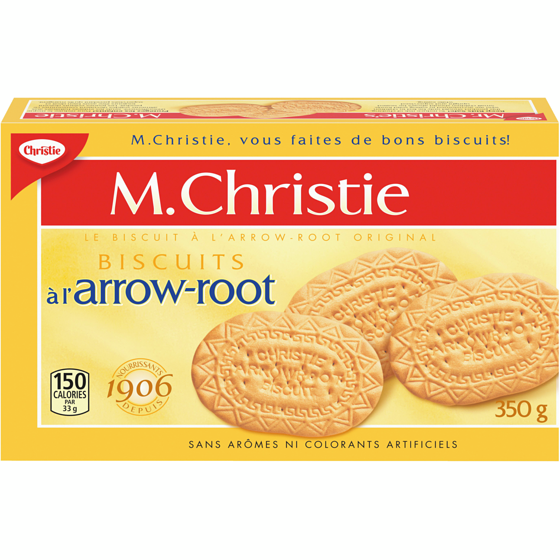 Christie Biscuits à l’arrow-root, conçus pour offrir une expérience plus douce et fondante 350 g, 2,00 $/100g