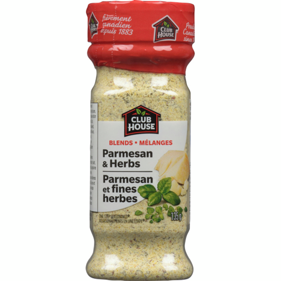 Club House Mélanges Parmesan Et Fines Herbes, Sans Gluten 135 g, 4,66 $/100g