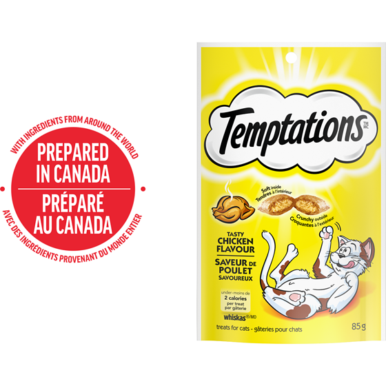 Temptations Tasty Chicken Flavour Adult Cat Treats 85 g, $2.69/100g