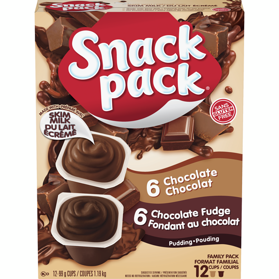 Hunt's Snackpack, Chocolate Lovers 12x99.0 g, $0.42/100g