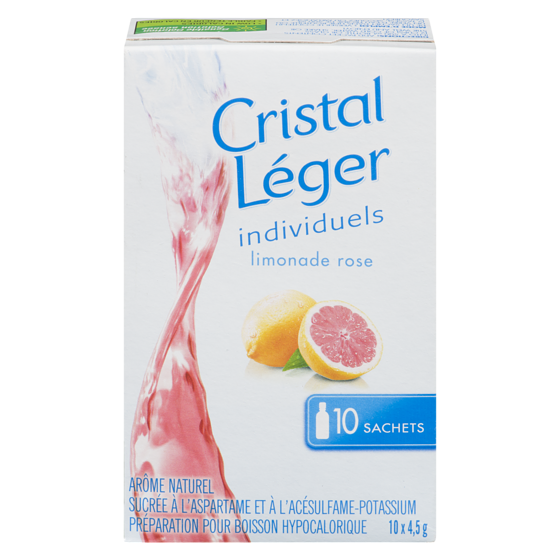 Crystal Light Cristal Léger Individuels, Limonade Rose 45 g, 10,64 $/100g
