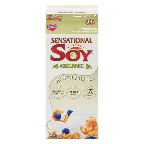 Sensational Soy Beverage Creamy Original 1.89 l, $0.25/100ml