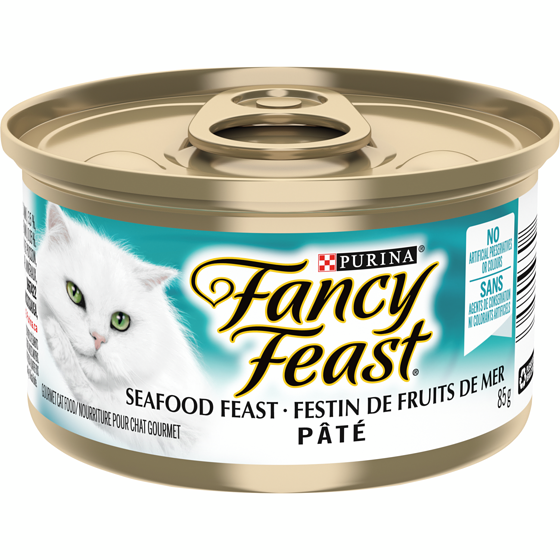 Purina Fancy Feast Pate Seafood Feast, Wet Cat Food 85 g, $1.40/100g