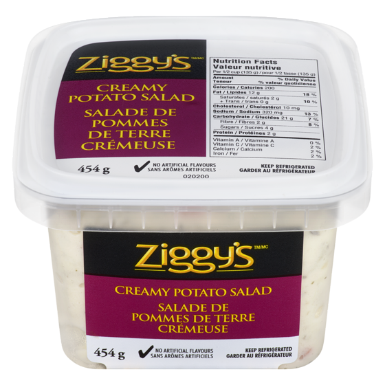 Ziggy’s Salade de pommes de terre crémeuse 454 g, 0,99 $/100g