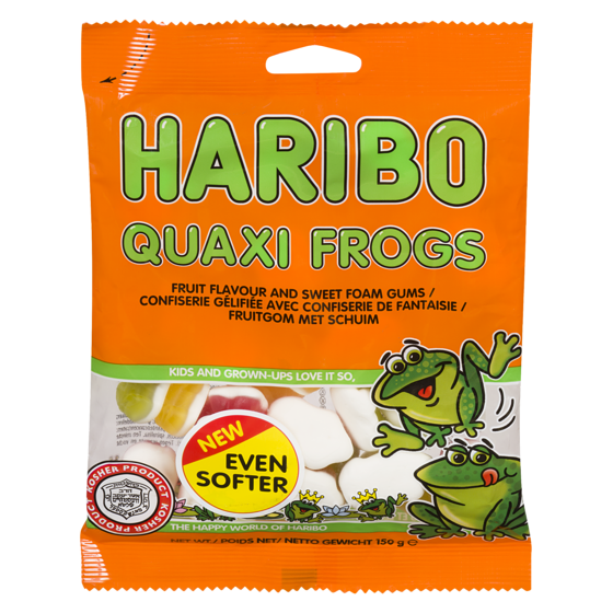 Haribo Mini-grenouilles en gelée casher 150 g, 5,99 $/100g