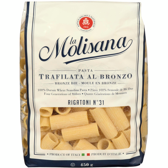 Molisana Rigatoni 450 g, $0.78/100g