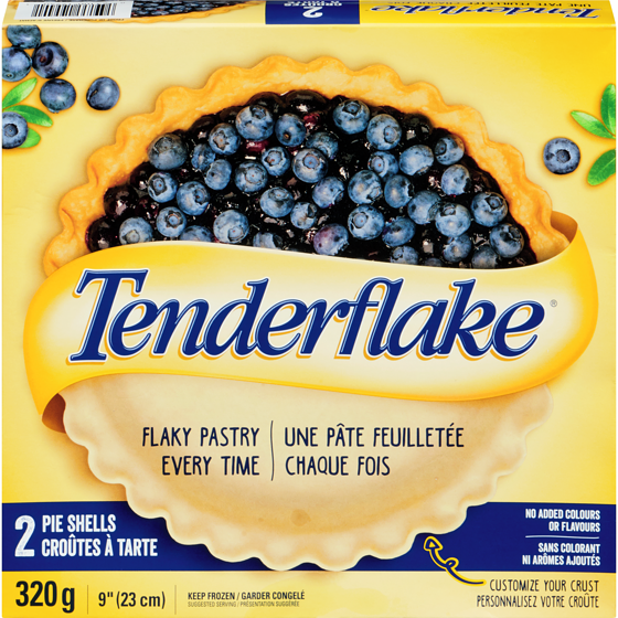 Tenderflake Pie Shells, Original 320 g, $1.87/100g