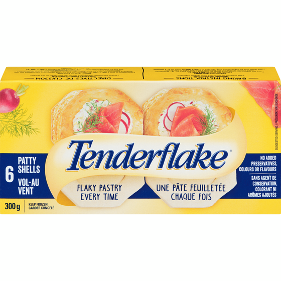 Tenderflake Patty Shells 300 g, $2.00/100g