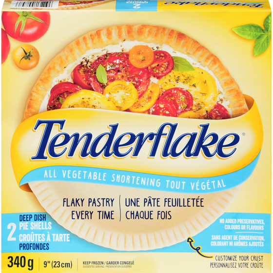 Tenderflake Croûtes à tarte profondes shortening tout végétal 340 g, 1,32 $/100g