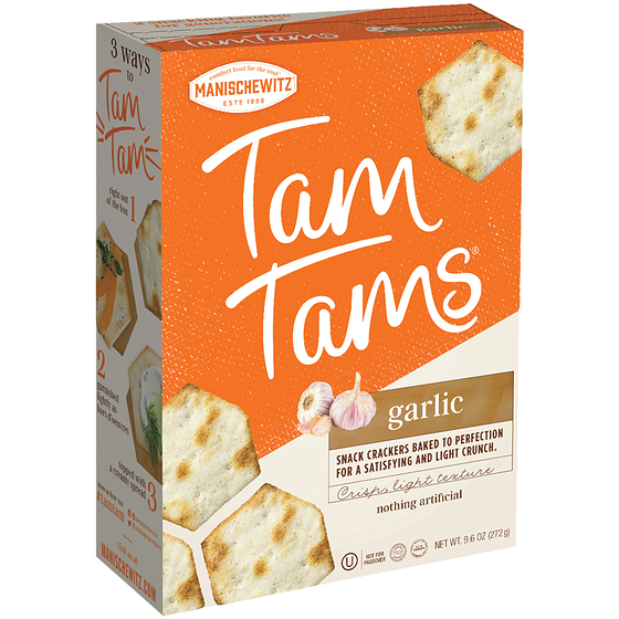 Manischewitz Kosher Tam Tams, Garlic 272 g, $3.05/100g