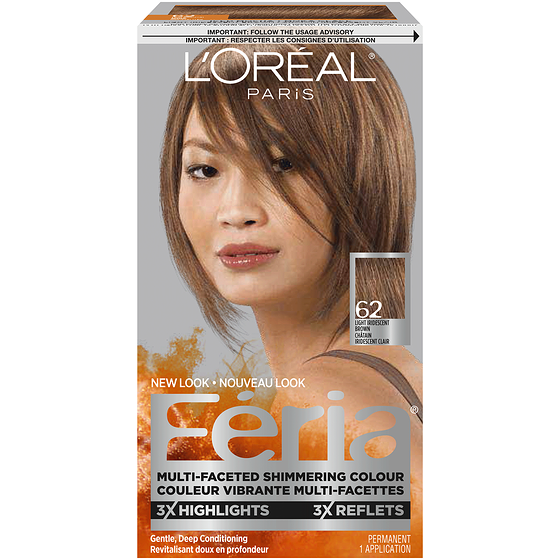 L'Oreal Paris Féria, 62 Light Iridescent Brown 1 ea, $17.49/1ea