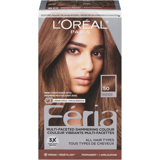 L'Oreal Paris Feria, 50 Medium Brown 1 ea, $17.99/1ea