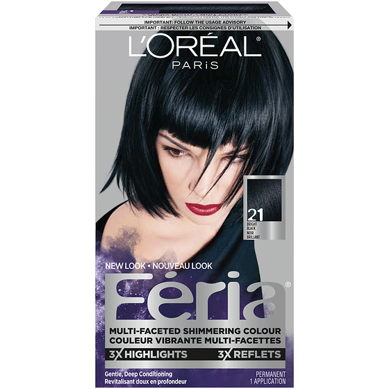 L'Oreal Paris Feria, 21 Bright Black 1 ea, $17.99/1ea