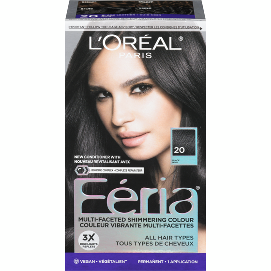 L'Oreal Paris Feria, 20 Black 1 ea, $17.99/1ea