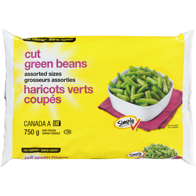 No Name Cut Green Beans 750 g, $0.40/100g