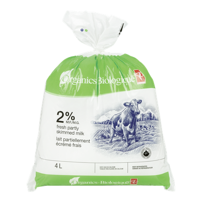 PC Organics Organic Partly Skimmed 2% Milk