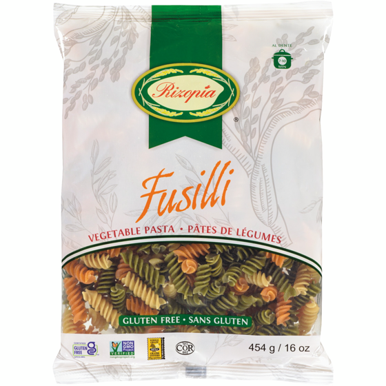 Rizopia Fusilli de riz aux légumes 454 g, 0,88 $/100g