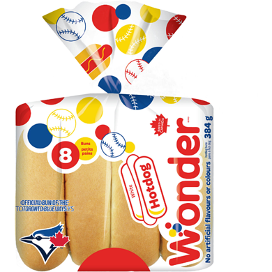 Wonder Pains à hot dog blancs - 8 8x44.5 g, 1,12 $/100g