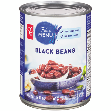 PC Blue Menu Black Beans 540 ml, $0.33/100ml