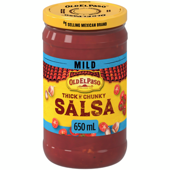 Old El Paso Thick 'n Chunky Mild Salsa 650 ml, $1.00/100ml