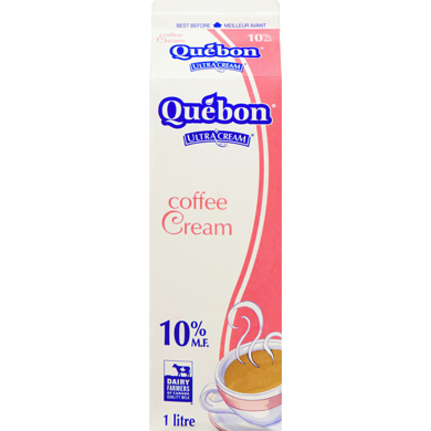 QUEBON 10% Coffee Cream 1 l, $0.35/100ml
