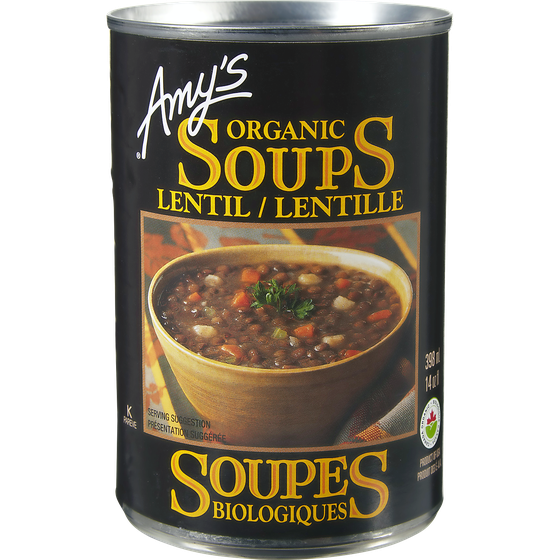 Amys Organic Soup, Lentil 398 ml, $1.63/100ml