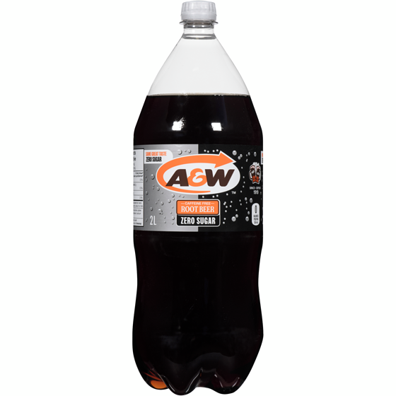 A&W Root Beer, Zero Sugar 2 l, $0.10/100ml
